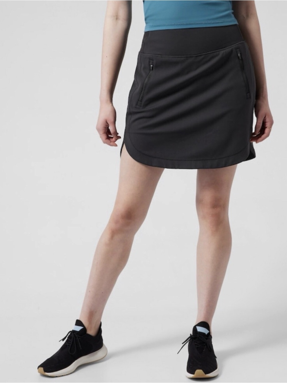 NWT Athleta Fairway Golf Skort 18” in Black Women’s XS